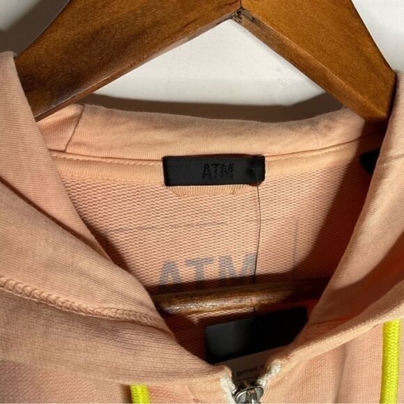 NWT ATM Anthony Thomas Melillo Tie Dye Zip Hoodie Medium/Large - Picture 4 of 11